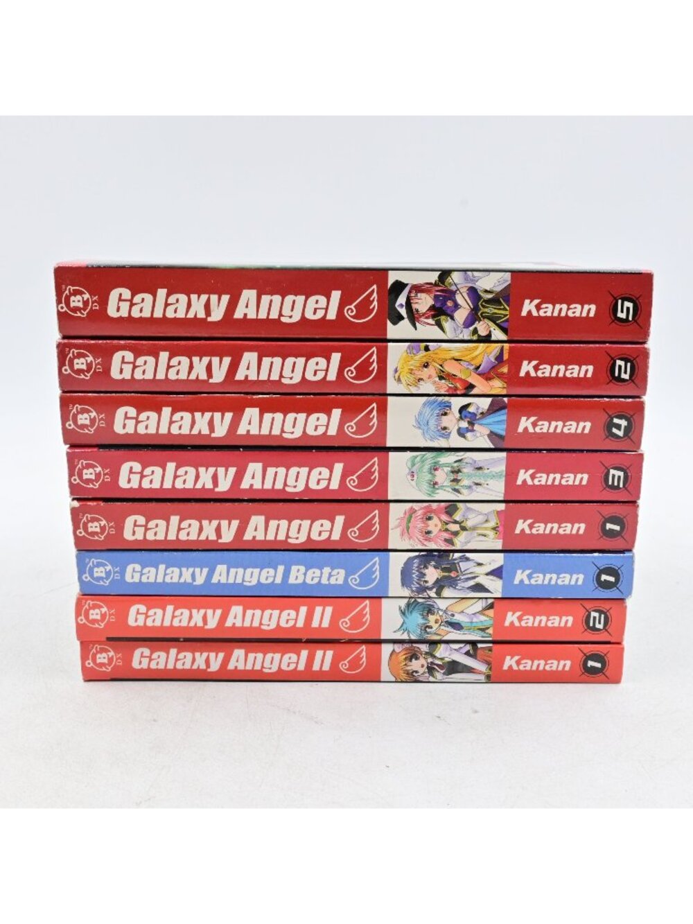 Broccoli Galaxy Angel Manga Lot 8 Books Core 1-5 Beta 1 Galaxy Angel II